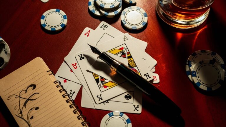 scribbling strategic poker moves