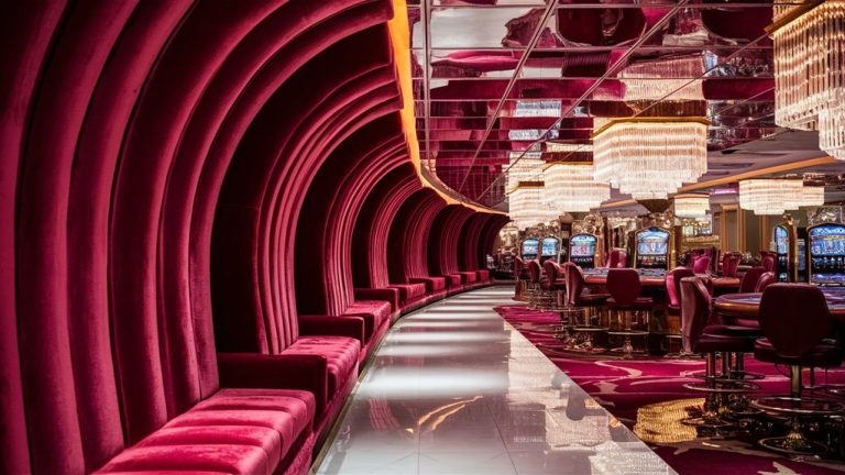 curved casino interior design