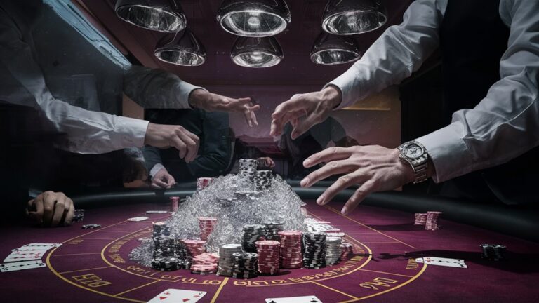 peaceful poker under stars